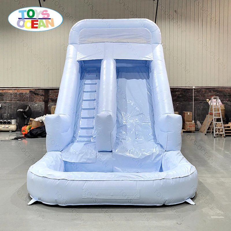 Water Slide Inflatable - Customized Single Color 0.55mm Thick PVC