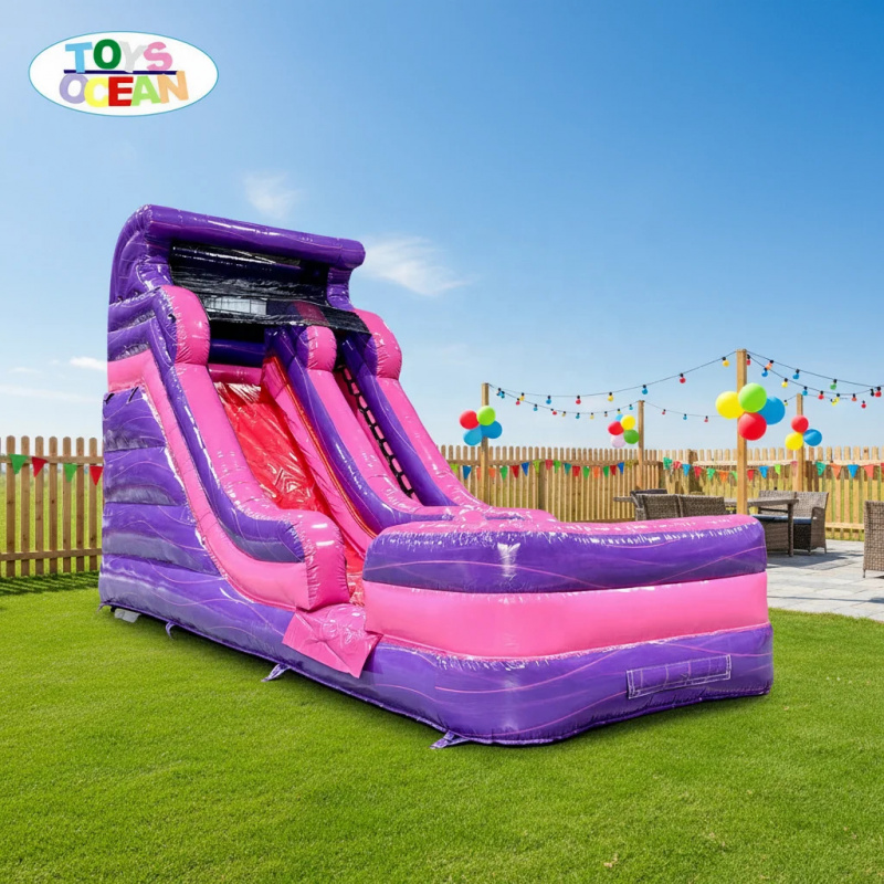 Water Slide Inflatable - Hot-selling purple and pink Inflatable Water