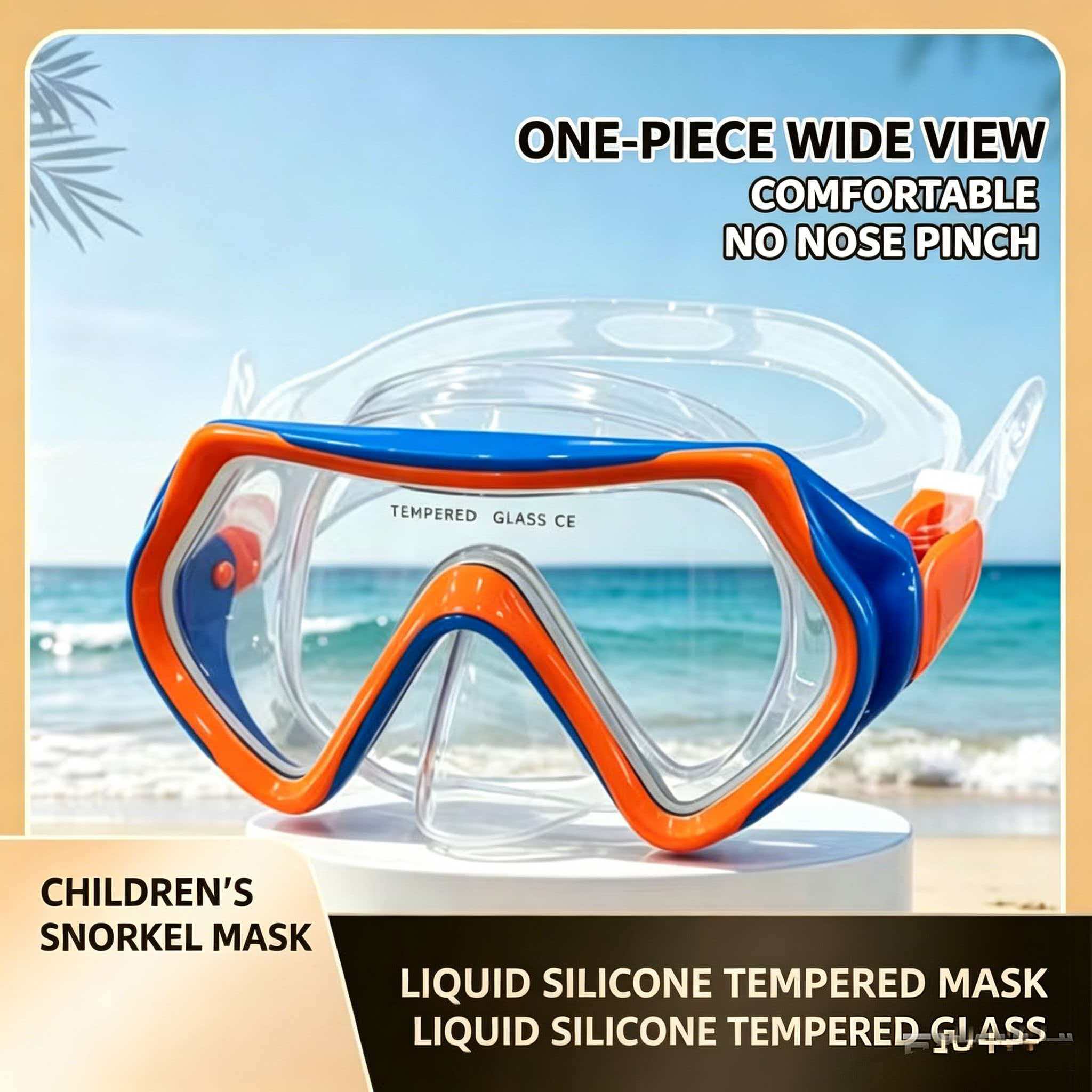 Snorkel Mask Full Face - New Style Full-Dry Snorkeling Set with