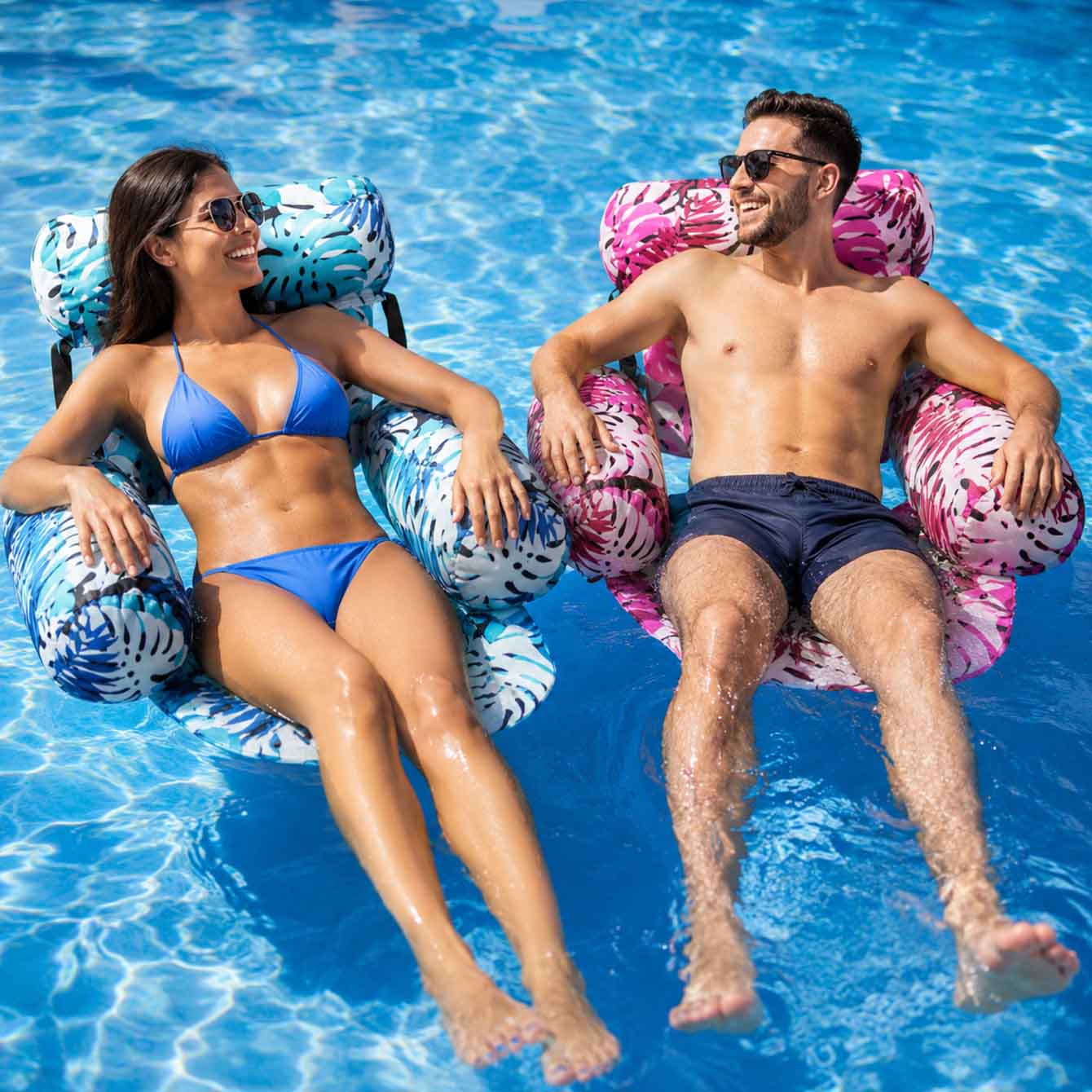 1PC Pool Floats Inflatable Flo - огляд і ціна Pool Lounger Inflatable