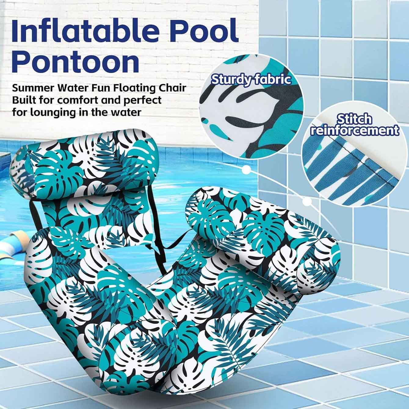 1PC Pool Floats Inflatable Flo - огляд і ціна Pool Lounger Inflatable