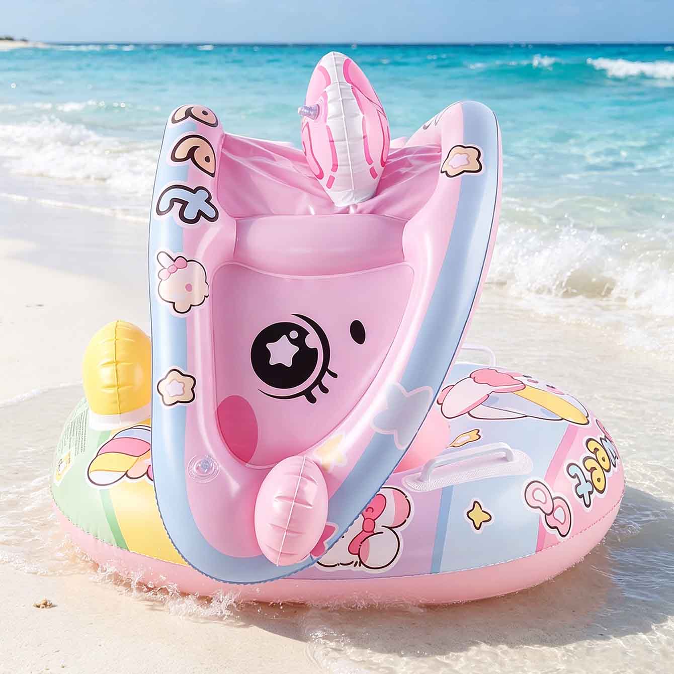 1PC Inflatable Pool Float Seat - огляд і ціна Pool Float Ring Inflatable