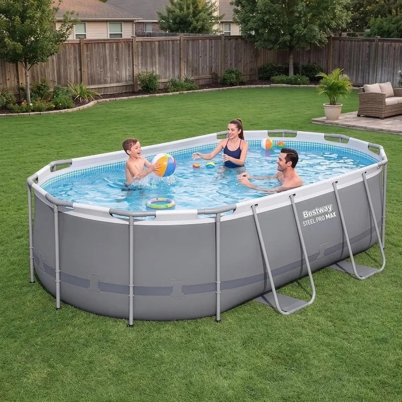 Bestway Steel Pro MAX 14ft x 8 - огляд і ціна Pool Ladder Above Ground