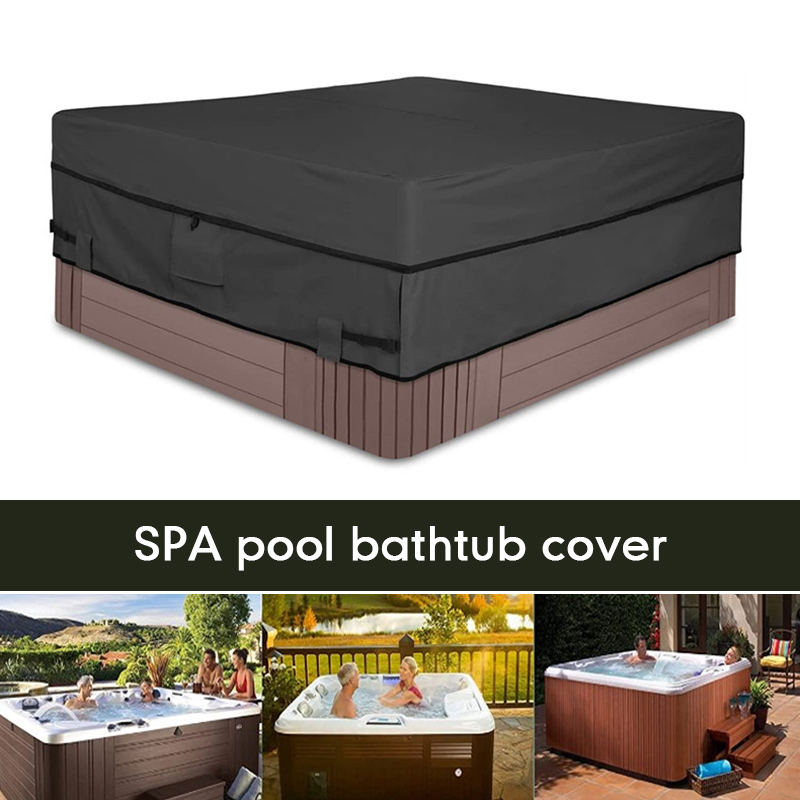 Square Spa Hot Tub Dust Cover  - огляд і ціна Pool Cover Waterproof
