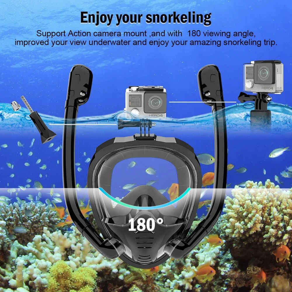Full Face Snorkel Mask 180°Pan - огляд і ціна Snorkel Mask Full Face