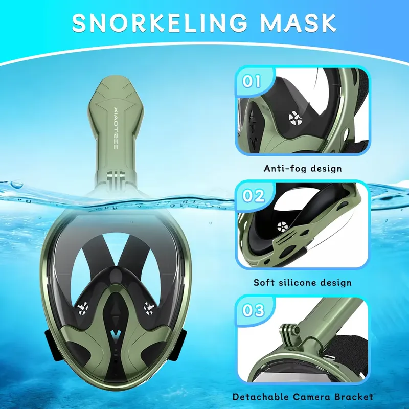 Adult Full Face Snorkel Mask 1 - огляд і ціна Snorkel Mask Full Face