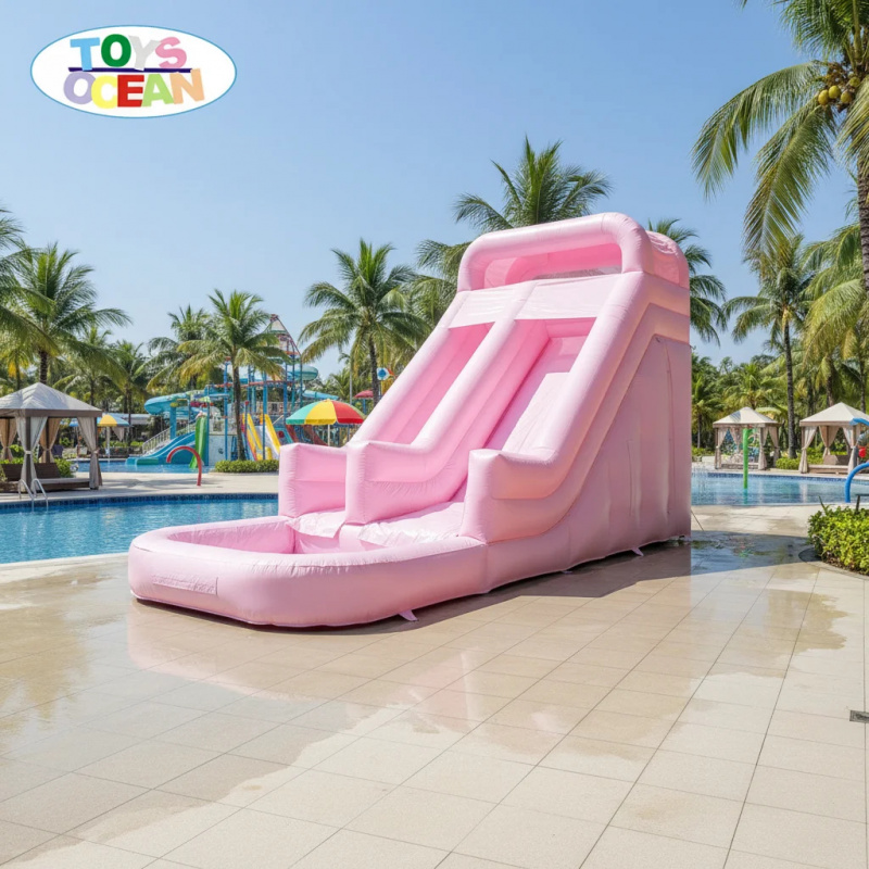 Commercial Grade Pink Double L - огляд і ціна Water Slide Inflatable