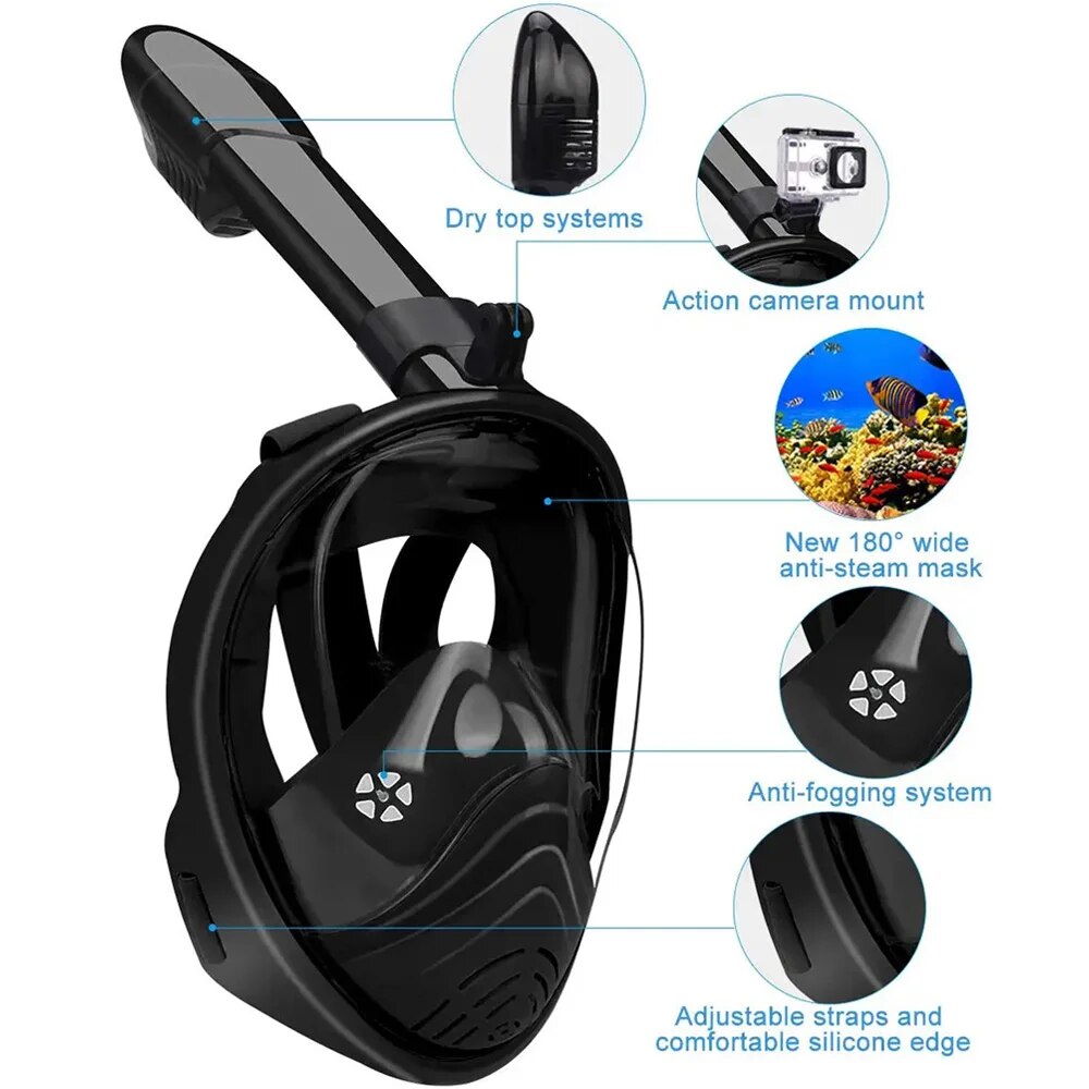 Underwater Snorkeling Full Fac - огляд і ціна Snorkel Mask Full Face