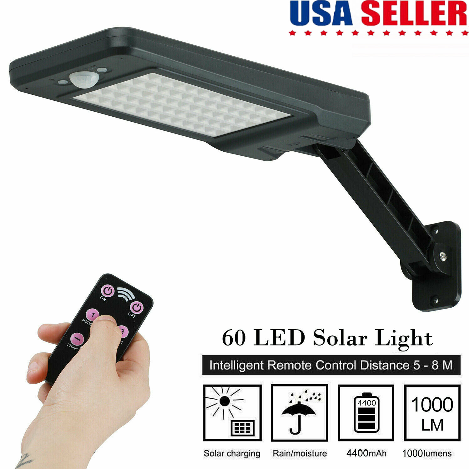 Solar Powered Wall Lamp 60 Lum - огляд і ціна Pool Light Solar Rechargeable