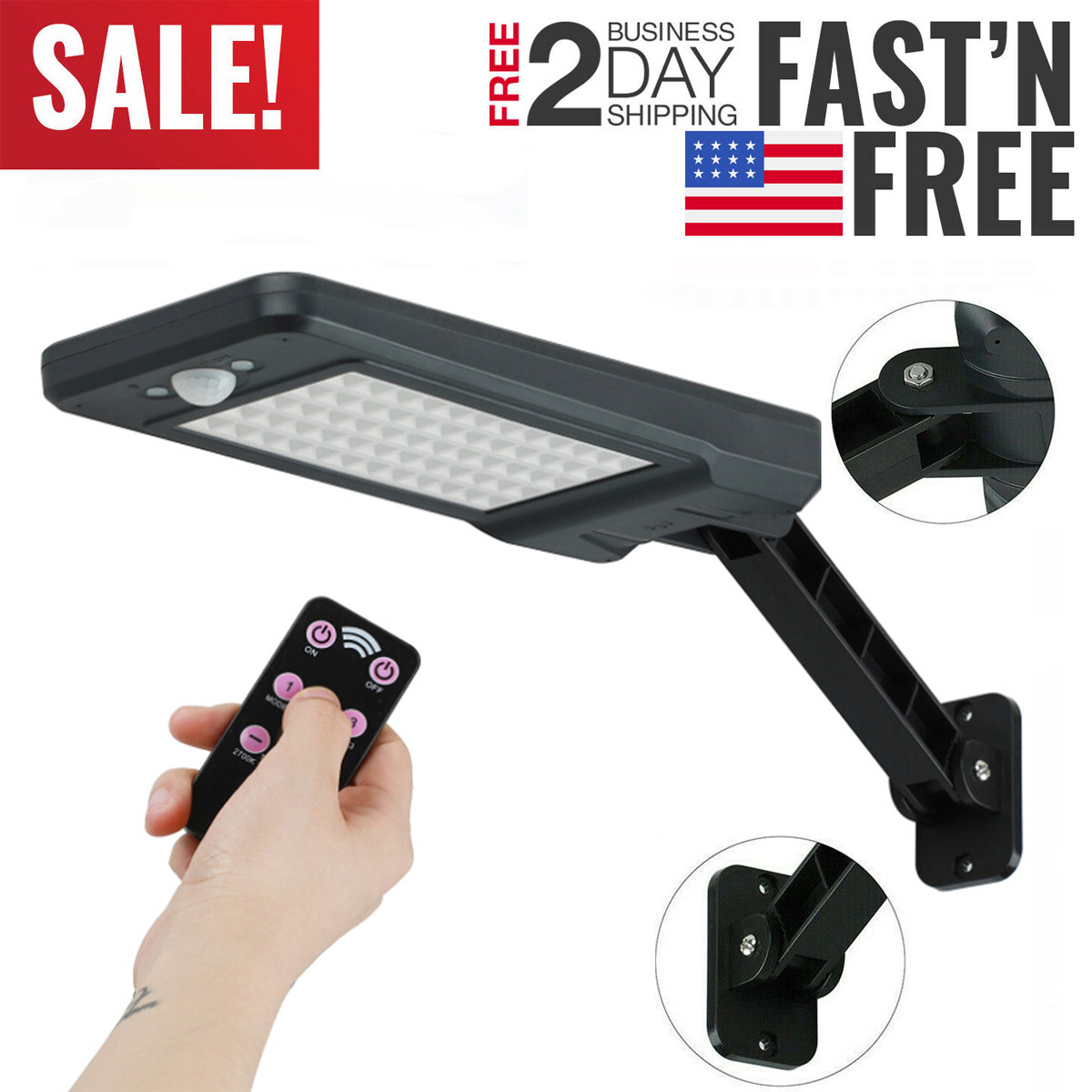 Solar Powered Wall Lamp 60 Lum - огляд і ціна Pool Light Solar Rechargeable