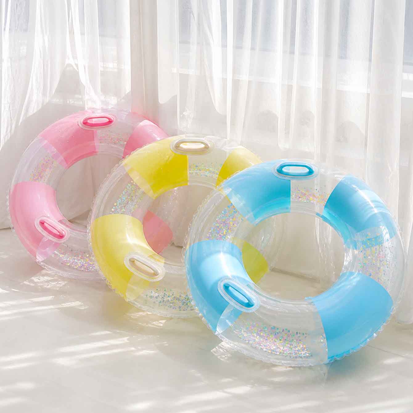 1PC Pool Floats with Handles f - огляд і ціна Pool Float Ring Inflatable