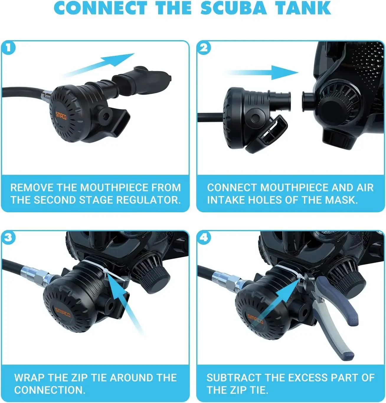 TRIMIX Full Face Diving Mask w - огляд і ціна Snorkel Mask Full Face