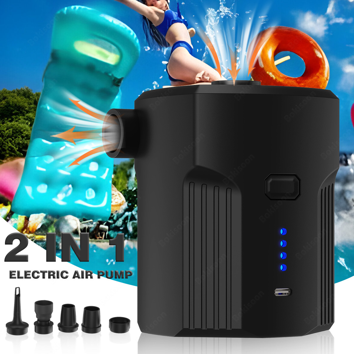 Portable Electric Air Pump for - огляд і ціна Pool Lounger Inflatable