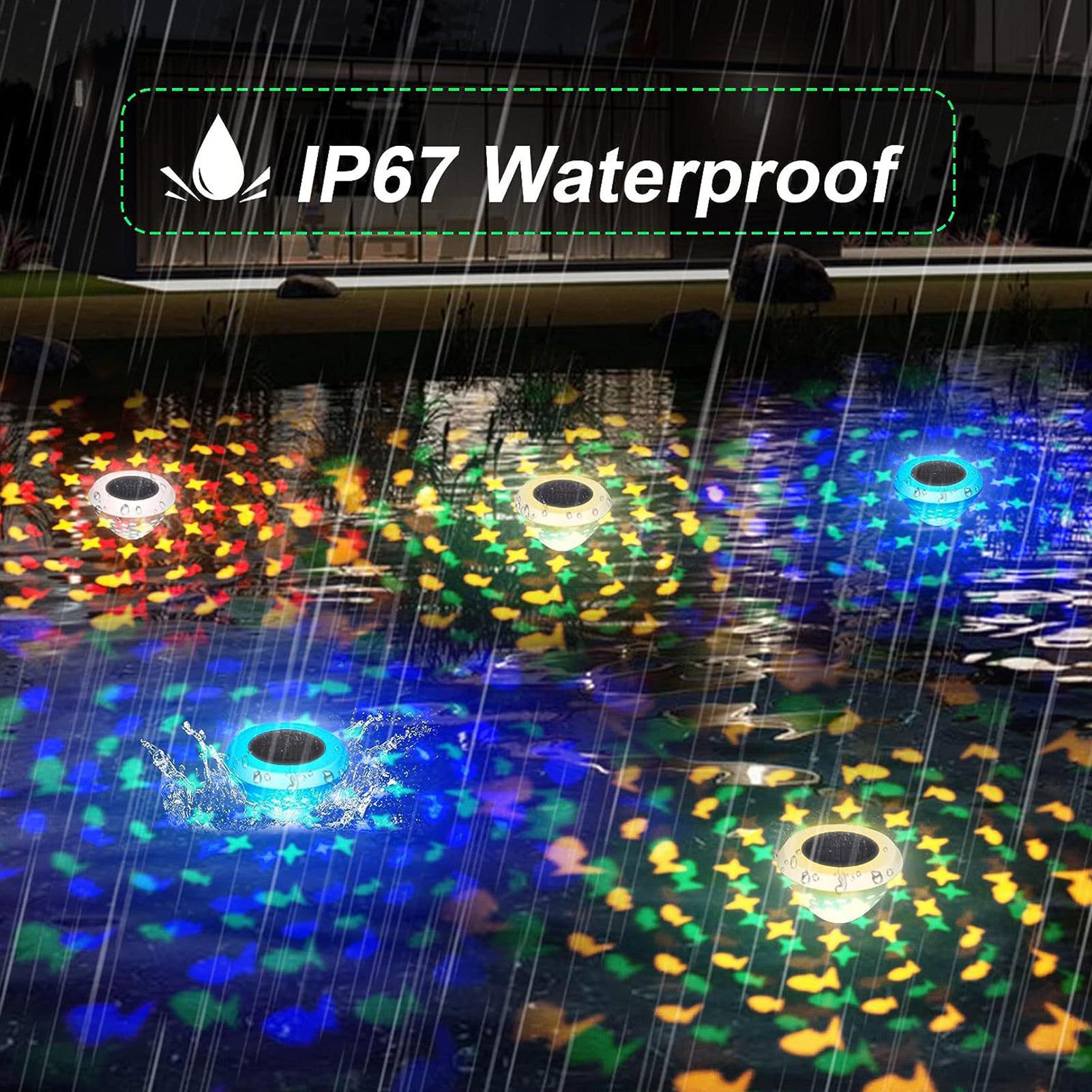 USB Rechargeable Color Changin - огляд і ціна Pool Light Solar Rechargeable