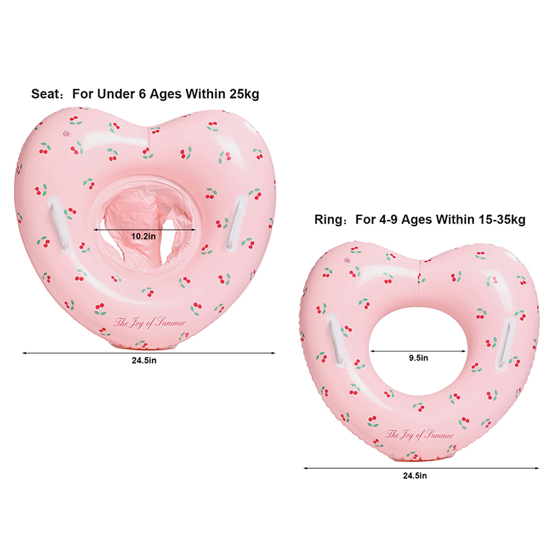 1Pcs Cherry Swim Ring Inflatab - огляд і ціна Pool Float Ring Inflatable