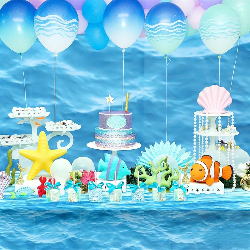 Blue Ocean Wave Pattern Dispos - огляд і ціна Pool Cover Waterproof