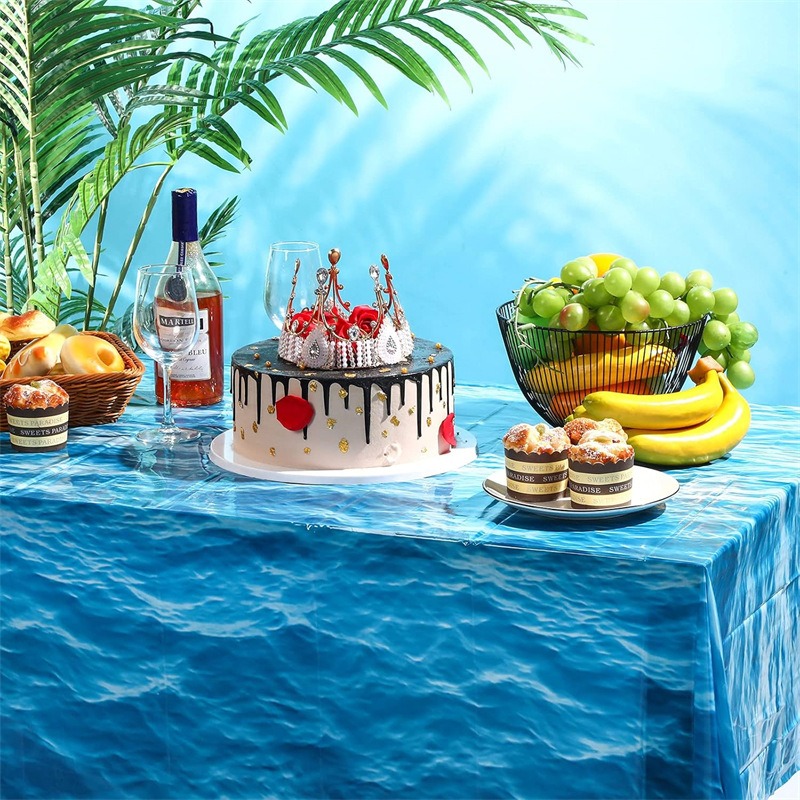 Blue Ocean Wave Pattern Dispos - огляд і ціна Pool Cover Waterproof