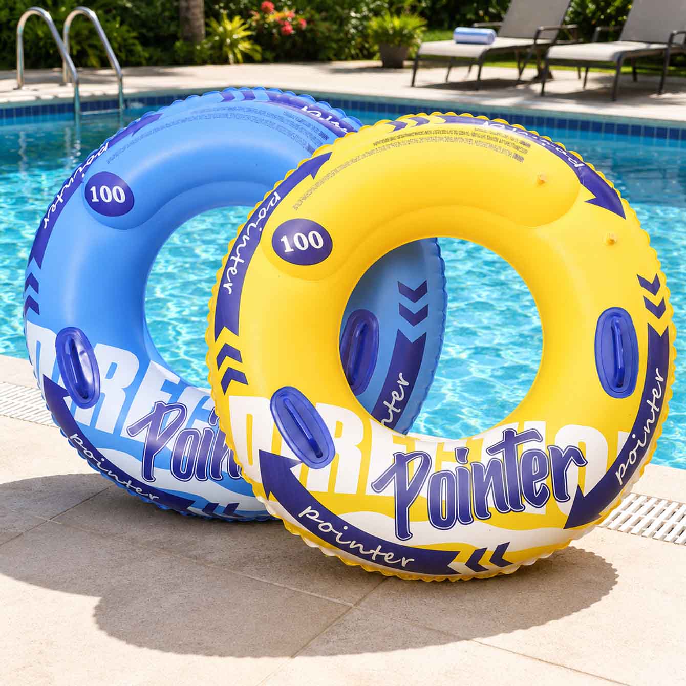 1PC Inflatable Swim Ring with  - огляд і ціна Pool Float Ring Inflatable