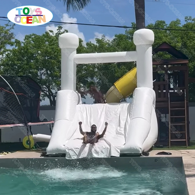 Custom Backyard White Water Sl - огляд і ціна Water Slide Inflatable
